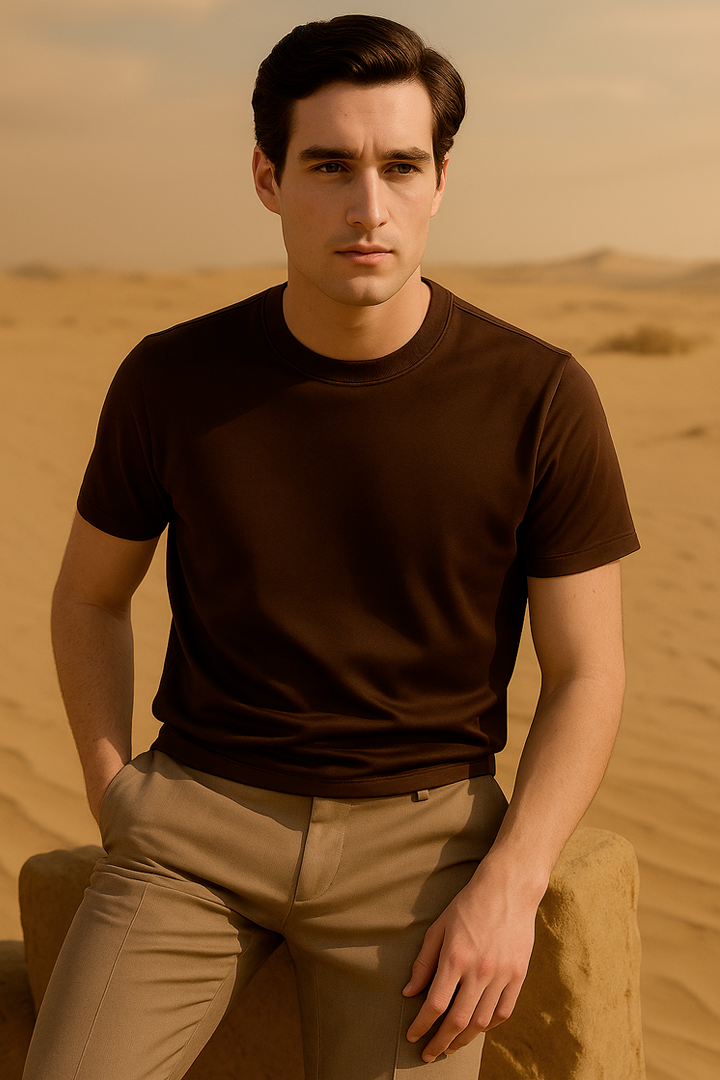 Brown Heritage Tee