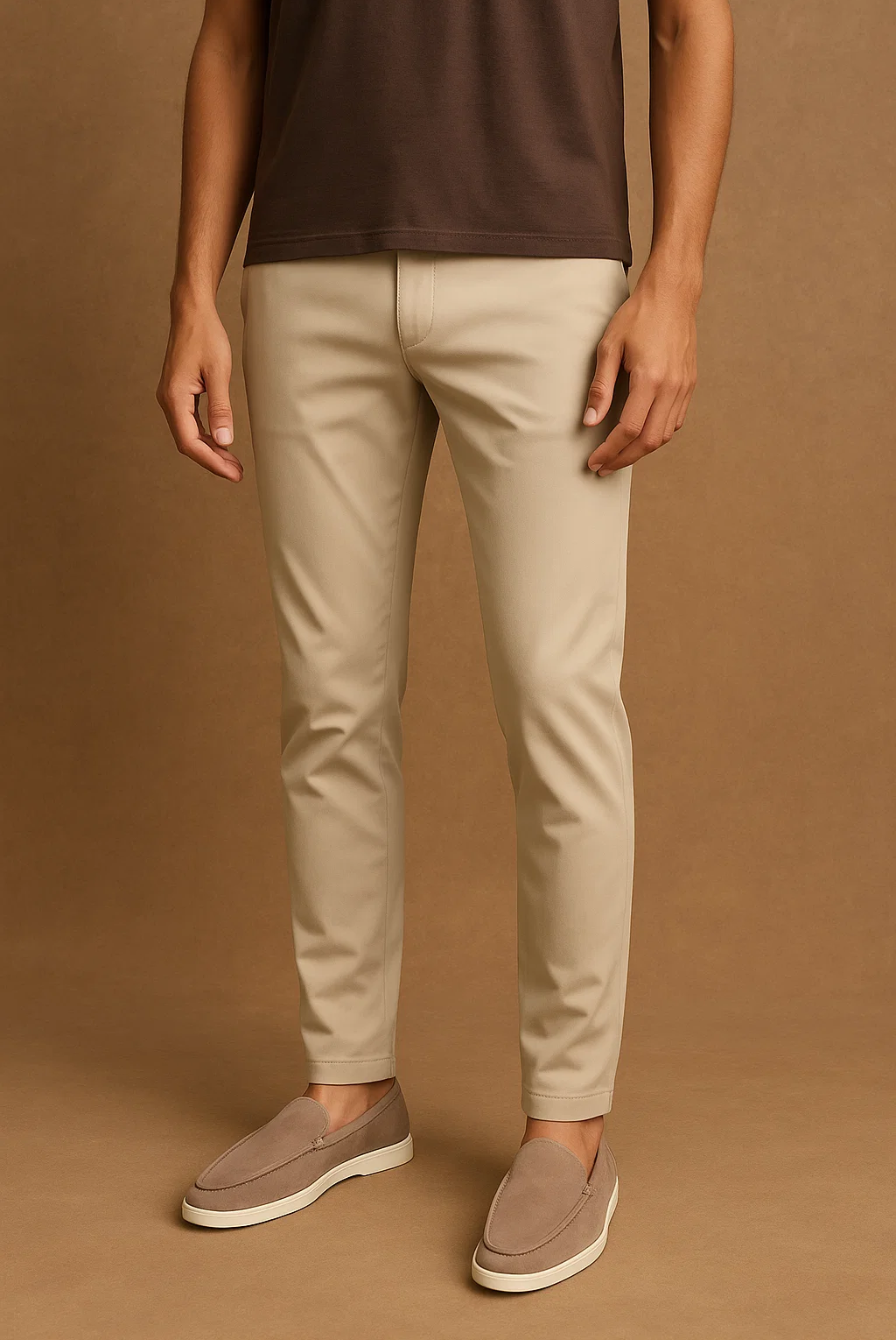 Beige Kinney Signature Pants